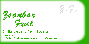 zsombor faul business card